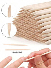 Professional Long Wooden Sticks for Nail Extension & Nail Care