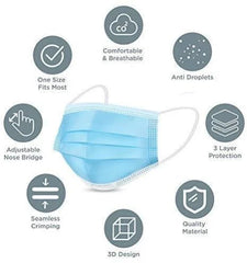 Mask (10pcs) for Nail Art | Disposable Protective Face Mask for Nail Salon & Nail Extension Use
