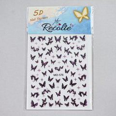 5D Butterfly Nail Art Stickers Recolte