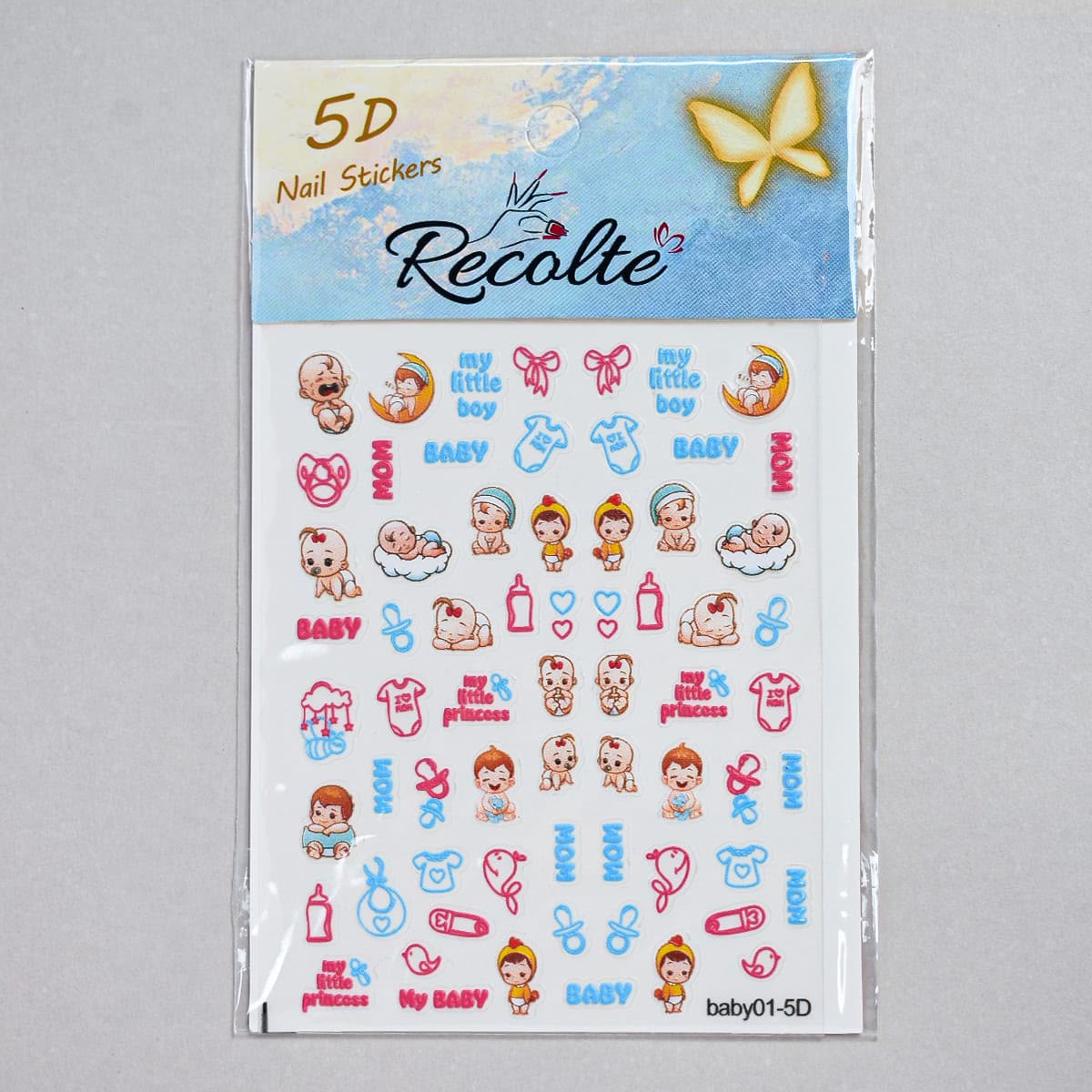 Recolte Baby Shower Stickers | Cute Newborn & Mom Baby Decorative Sticker