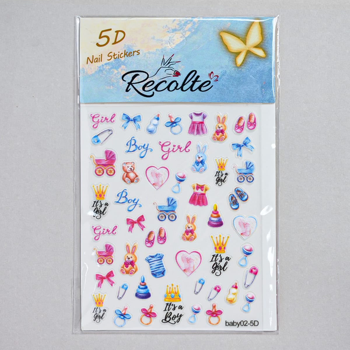 Recolte Baby Shower Stickers | Cute Newborn & Mom Baby Decorative Sticker