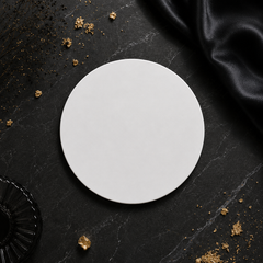 Round Acrylic Nail Display Plate 20.5cm | 2mm Thick Nail Art Display Board for Nail Photography & Practice