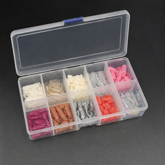 Nail Tips Empty Storage Box|Professional Nail Art Display & Storage Case