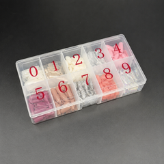 Nail Tips Empty Storage Box|Professional Nail Art Display & Storage Case