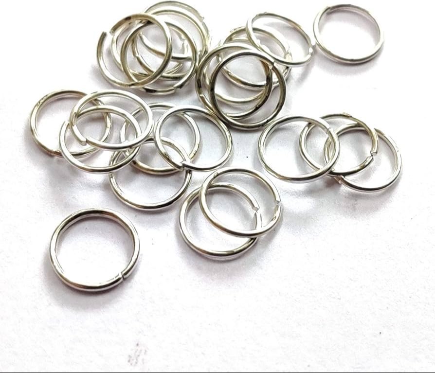 Silver Nail Art Rings for Navratri Nail Charms