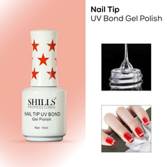 Nail Tip UV Bond 15ml Shills Professional | Nail Extension Gel Glue for Press-On & Soft Gel Tips