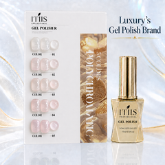 Set-R 15ml Glitter Base Gel Polish Set ITIIS Professional – 5 Premium Colors