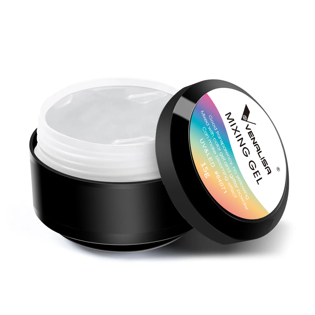 Mixing Gel for Nail Art 15g Venalisa – Transparent UV/LED Mixing Gel for Color Blending & Gradient Nail Designs