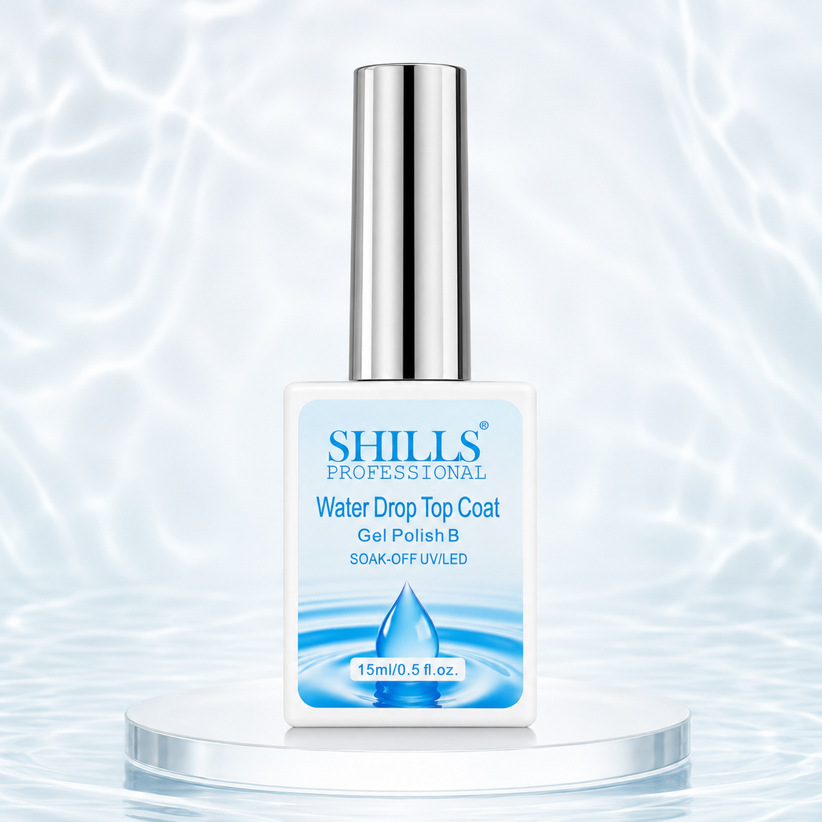 Water Drop Top Coat 15ml SHILLS Professional | Soak-Off UV/LED Gel Top Coat