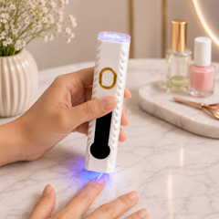 Rechargeable Handheld UV Nail Lamp with Digital Timer | Portable Nail Curing Lamp for Gel Polish | Type-C Charging Nail Dryer