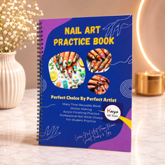 Practice Book for Beginners & Professionals Nail Art | Reusable Nail Art Training Book | Acrylic & Sticker Practice Book