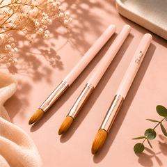 3-Acrylic Nail Art Premium Brush Set Recolte Professional - Acrylic & Gel Nail Brushes for Nail Extension and Nail Design