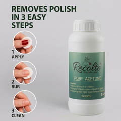 Pure Acetone 500ml Recolte Professional