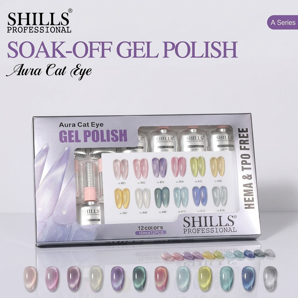 Aura 10ml Cat Eye's (12 Pcs Set) SHILLS professional