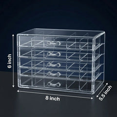 Empty Box (Big) Transparent Storage Organizer Box for Jewelry, Nail Art & Craft Accessories