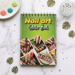 Nail Art Sticker Making Laminated Book – Reusable Nail Design Practice Book for Beginners & Professional Nail Artists