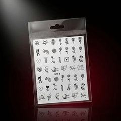 Girly Doodle theme Water Decal