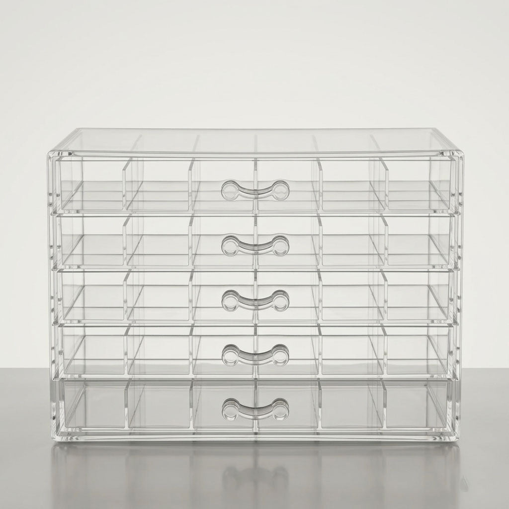 Empty Box (Big) Transparent Storage Organizer Box for Jewelry, Nail Art & Craft Accessories