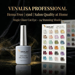 Magic - Glaze 15ml Cat Eye's (24 Pcs Set) VENALALISA Professional