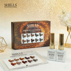 Brown 10ml Cat Eye's (10 Pcs Set) SHILLS professional