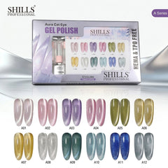 Aura 10ml Cat Eye's (12 Pcs Set) SHILLS professional