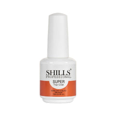 15ml Super Top Coat Gel Polish SHILLS Professional – High Shine No Wipe UV LED Nail Top Coat