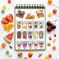 Nail Art Sticker Making Laminated Book – Reusable Nail Design Practice Book for Beginners & Professional Nail Artists