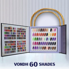 Vondh Gel Polish Kit Shills Professional | 60+5 Color UV/LED Gel Nail Polish Collection