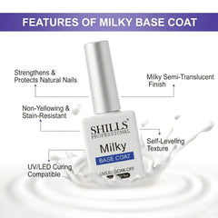 15ml Transparent Milky Base Coat SHILLS Professional