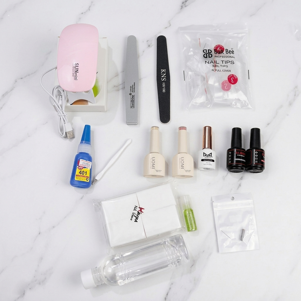 Home Use Nail Art Kit – Basic Starter Combo for Self Nail Art