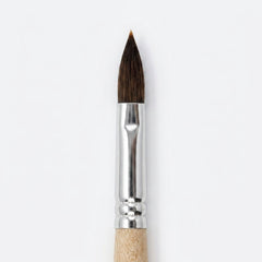 Acrylic Wooden Handle Nail Brush No. 12, No. 10 & No. 8 Professional Acrylic Nail Extension Brush Set