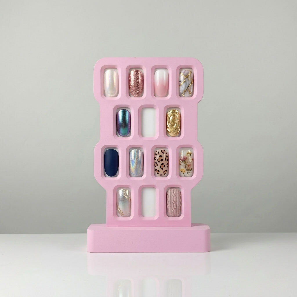 Nail Display Stand Small,Medium,Large | Acrylic Nail Art Display Holder for Salon & Home