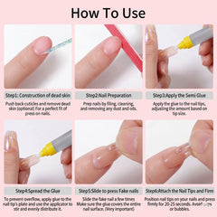 1gm Press On Nail Glue Pack of 10 for Fake Nails