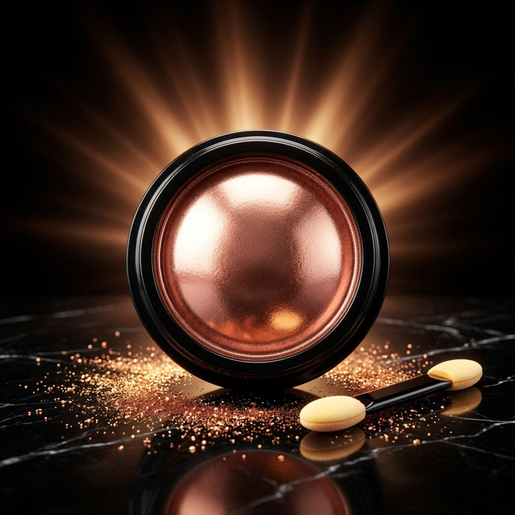 Copper Chrome Powder for Nail Art | Mirror Effect Metallic Nail Pigment