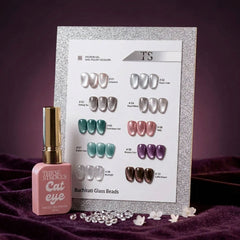 Buchirati Glass Beads 15ml Cat Eye's (10 Pcs Set) TS Thr3e Strokes