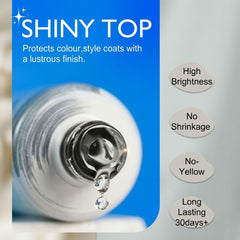 Shiny Top It Off  15ml Shills Professional | High Gloss Gel Top Coat for Nail Art