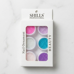 Nail Beads (6 Grid) Shills Professional Nail Art Decoration Set