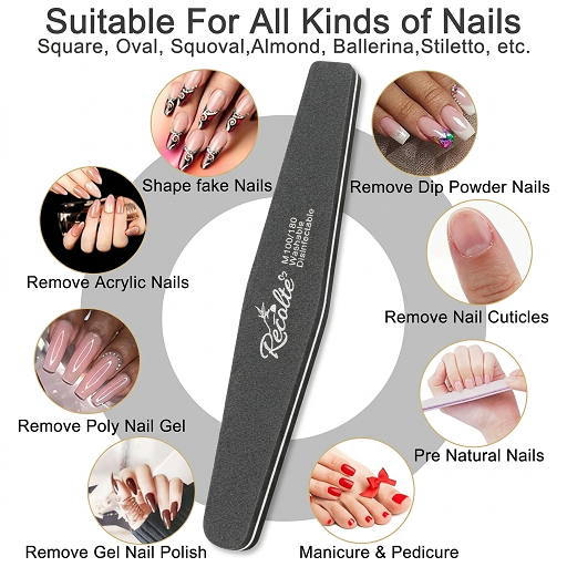 Soft Nail Buffer Recolte Professional | High Quality Nail Shiner & Smoothing Buffer