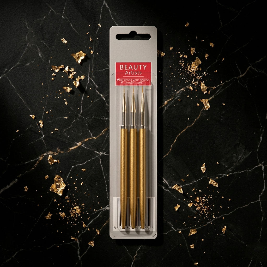 000 Art Brushes (3 pcs set) for Nail Art