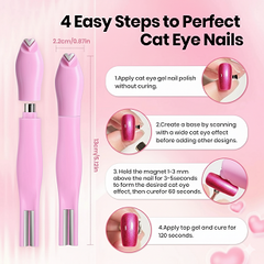 3 in 1 Heart Cat Eye Magnet