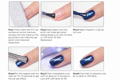 9D Blue Cat Eye Gel Polish (Shade No. 18) MC MEE Professional