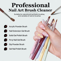 Nail Brush Cleaner – Nail Art Brush Cleaning Solution for Acrylic & Gel Brushes Bolt Bee Professional