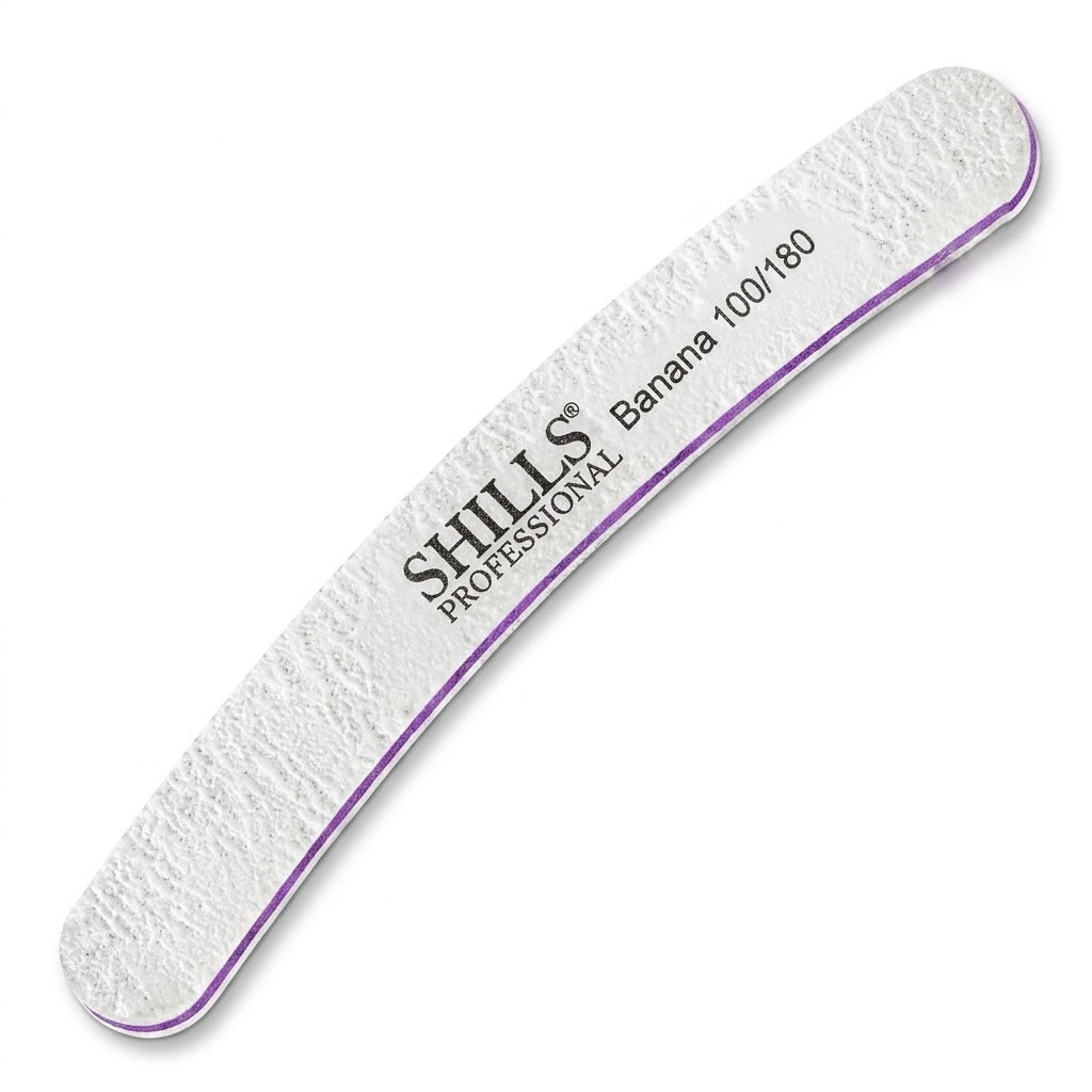 Hard Nail File 100/180 SHILLS Professional – Nail File for Gel, Acrylic & Extension Nails