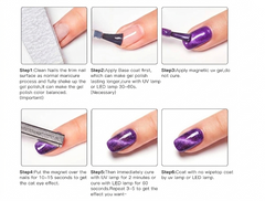 9D Purple Cat Eye Gel Polish (Shade No. 15) MC MEE Professional