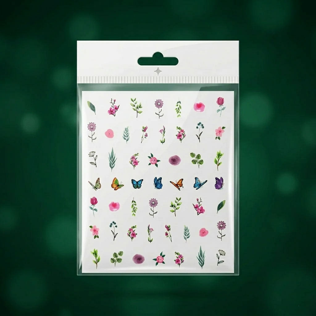 Flower theme Water Decal