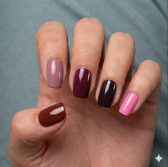 Chart-D 12pcs Set MC MEE Professional Gel Polish Collection | Gel Polish Mini Set for Home Use or Beginner