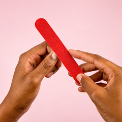 12 Pcs Nail Filer Set – Red Emery Board Nail Filer for Nail Art & Manicure