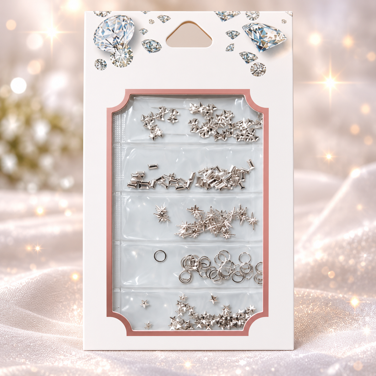 Silver Nail Art Decorations – Metallic Silver Nail Charms