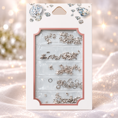 Silver Nail Art Decorations – Metallic Silver Nail Charms