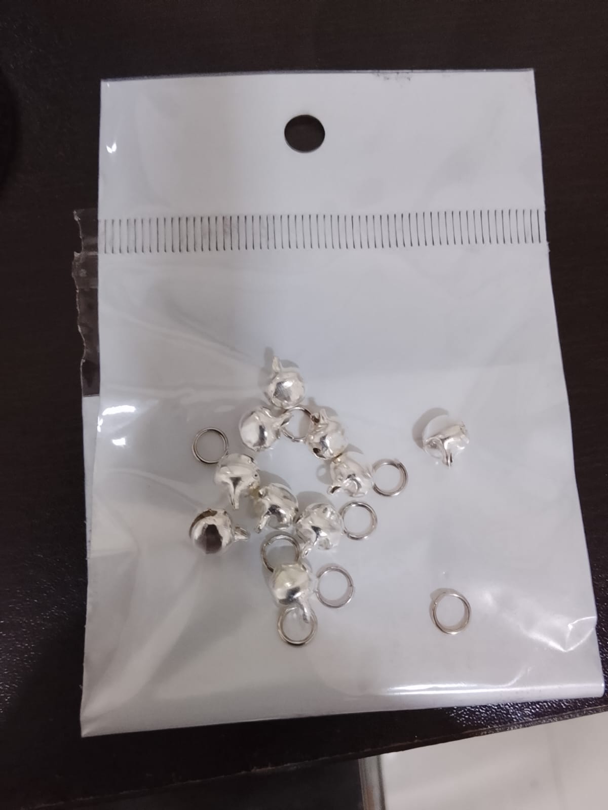 Silver Mini Bell Nail Art Charms – 3D Metallic Nail Decoration